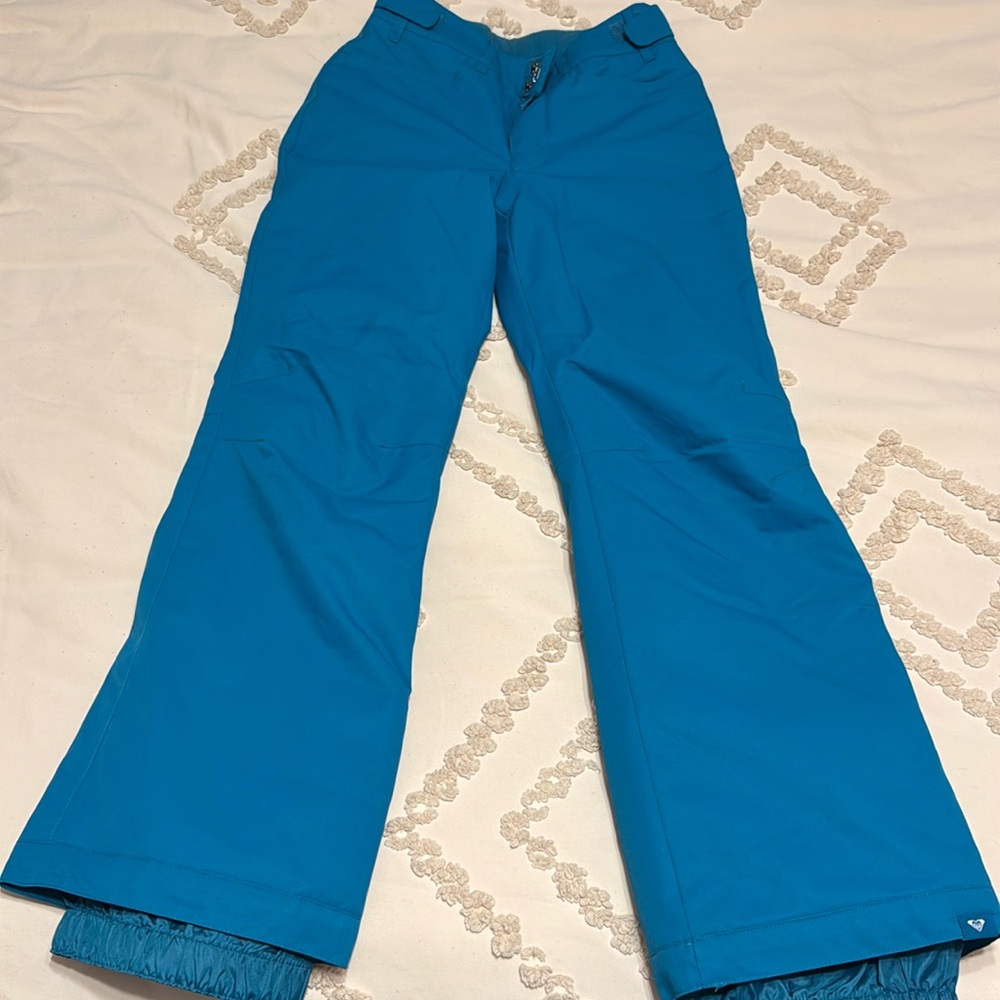 Dark teal Roxy girls size 12 snow pants